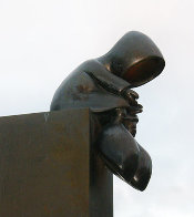 Falling in Love Bronze Sculpture 2005 69 in Life Size - Huge!  Sculpture by Mackenzie Thorpe - 0