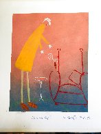 Losing Your Grip Pastel 1995 31x27 Works on Paper (not prints) by Mackenzie Thorpe - 3 Losing Your Grip Pastel 1995 31x27 Works on Paper (not prints) by Mackenzie Thorpe - 3
