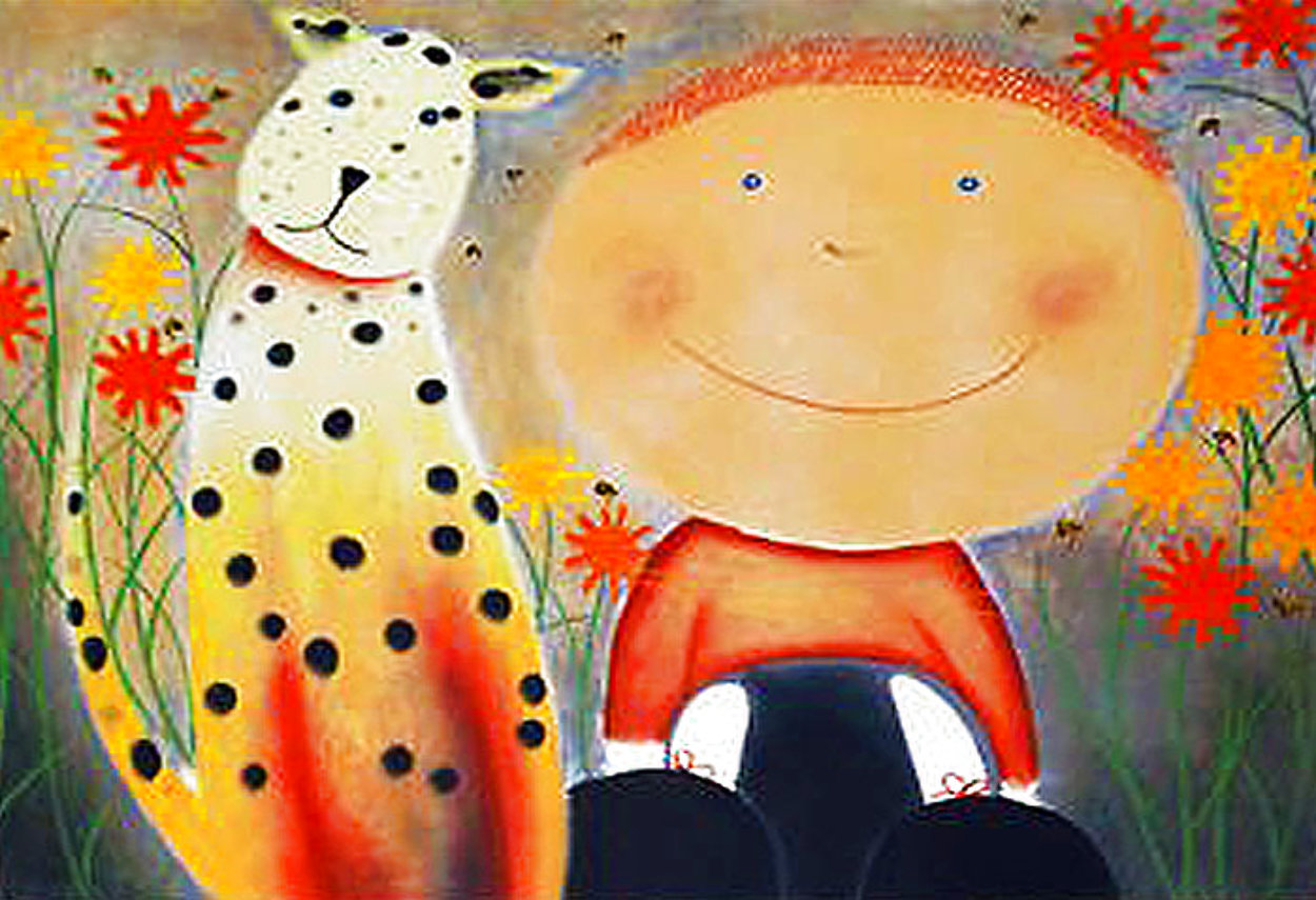 Bonnie and Clyde Limited Edition Print by Mackenzie Thorpe Bonnie and Clyde Limited Edition Print by Mackenzie Thorpe