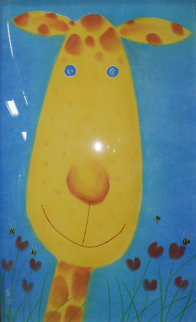Me Pastel 47x28 Original Painting - Mackenzie Thorpe Me Pastel 47x28 Original Painting - Mackenzie Thorpe