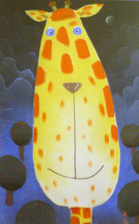 Neal Pastel 25x15 Works on Paper (not prints) - Mackenzie Thorpe Neal Pastel 25x15 Works on Paper (not prints) - Mackenzie Thorpe