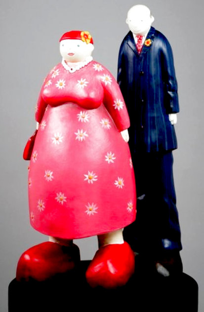Couple Resin Sculpture 15 in Sculpture by Mackenzie Thorpe