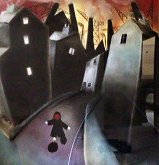 On the Run 2002 51x50 Huge Works on Paper (not prints) - Mackenzie Thorpe On the Run 2002 51x50 Huge Works on Paper (not prints) - Mackenzie Thorpe