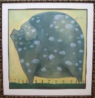 A White Spot Pastel 44x42 Super Huge Works on Paper (not prints) by Mackenzie Thorpe - 1 A White Spot Pastel 44x42 Super Huge Works on Paper (not prints) by Mackenzie Thorpe - 1