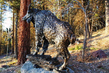 Sure Footed Bronze Sculpture 60 in - Huge  Sculpture - Eric Thorsen