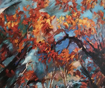 Sky Touch 2015 25x29 Original Painting - Redina Tili Sky Touch 2015 25x29 Original Painting - Redina Tili