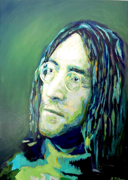 Imagine 2016 22x16 - John Lennon Original Painting by Rob Tillberg