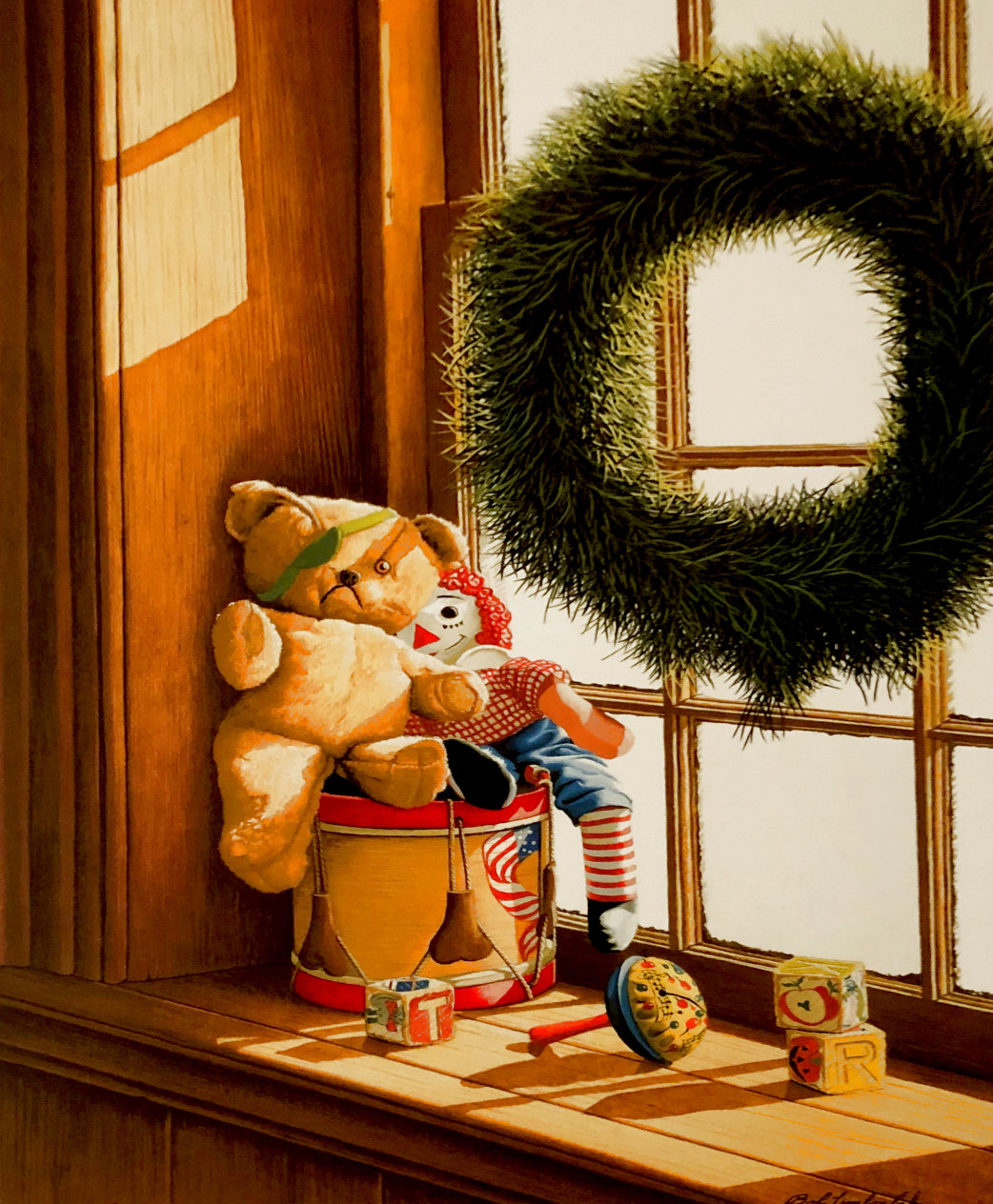 Christmas Pals 1996 Limited Edition Offset Lithograph by Bob Timberlake