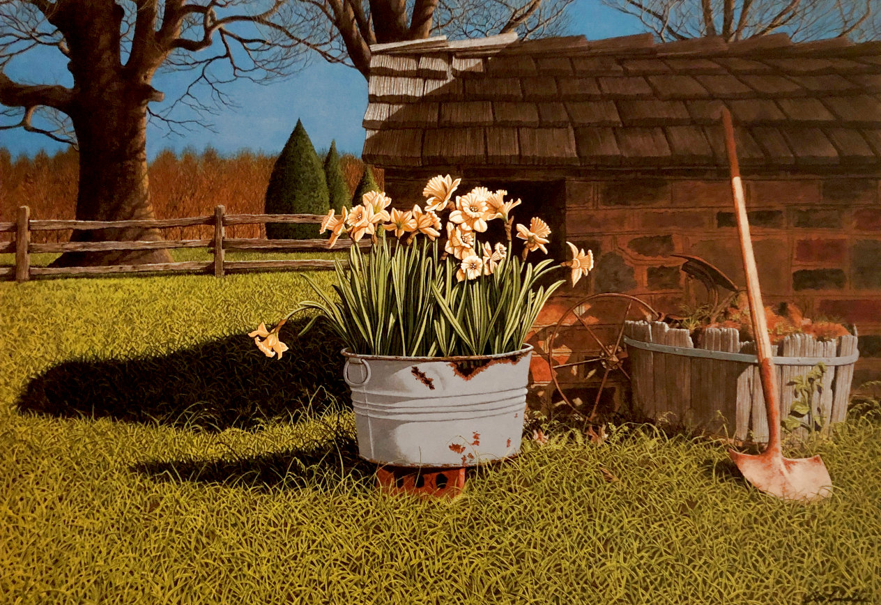 Well Flowers 1999 Limited Edition Offset Lithograph by Bob Timberlake