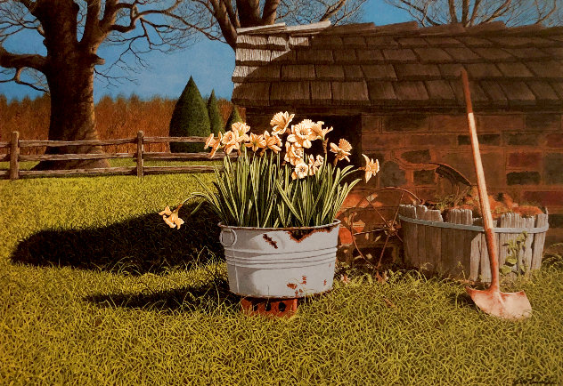 Well Flowers 1999 Limited Edition Print by Bob Timberlake