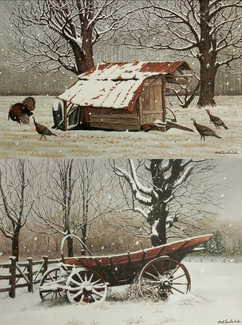 Winter Portfolio of Two 2003 Limited Edition Offset Lithographs by Bob