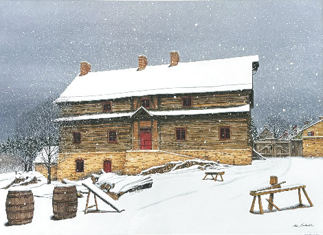 Salem Snow 1992 - Massachusetts Limited Edition Print - Bob Timberlake