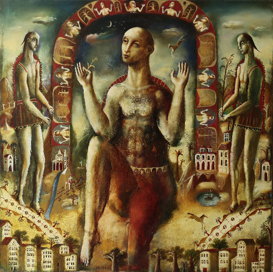 New Moon 1997 39x39 by Kim Tkatch