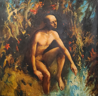 On the River of Jordan 2006 68x68 Super Huge Original Painting - Kim Tkatch On the River of Jordan 2006 68x68 Super Huge Original Painting - Kim Tkatch
