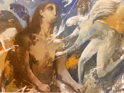 Big Sphinx 2000 60x81 - Huge Mural Size by Kim Tkatch