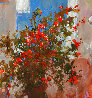 Flowers in the Hall 2024 28x39 Original Painting by Kim Tkatch - 1