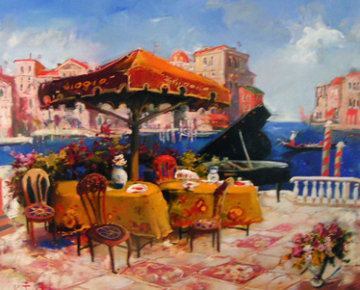 Venetian Memory 2002 42x50 IHuge Original Painting - Kim Tkatch