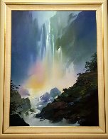 Mystic Falls 1991 42x57 Huge Original Painting by Thomas Leung - 1 Mystic Falls 1991 42x57 Huge Original Painting by Thomas Leung - 1