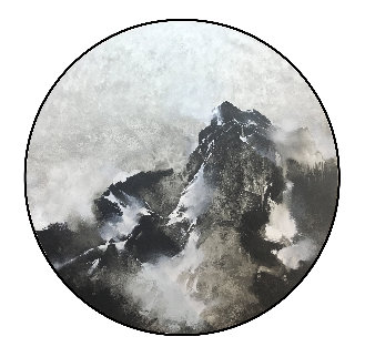 Mountain Rhapsody 2019 41x41 Huge Original Painting - Thomas Leung