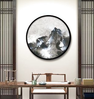 Mountain Rhapsody 2019 41x41 Original Painting - Thomas Leung Mountain Rhapsody 2019 41x41 Original Painting - Thomas Leung