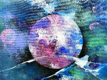 Outer Space 2018 32x39 Original Painting - Thomas Leung Outer Space 2018 32x39 Original Painting - Thomas Leung