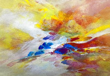 Steam #6 2015 20x28 Original Painting - Thomas Leung Steam #6 2015 20x28 Original Painting - Thomas Leung