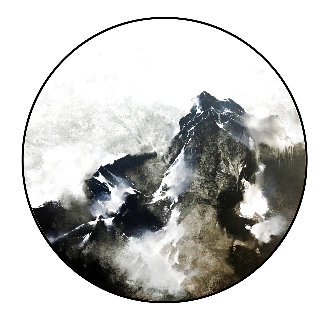 Mountain Rhapsody 2019 40x40 Original Painting - Thomas Leung Mountain Rhapsody 2019 40x40 Original Painting - Thomas Leung