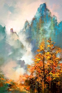 Autumn At Huangshan 2019 30x20 Original Painting - Thomas Leung Autumn At Huangshan 2019 30x20 Original Painting - Thomas Leung