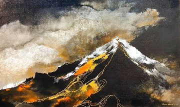 Grisaille Mountain 2019 29x49 Original Painting - Thomas Leung Grisaille Mountain 2019 29x49 Original Painting - Thomas Leung