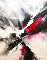 Red Motion 2018 39x31 Original Painting by Thomas Leung - 0 Red Motion 2018 39x31 Original Painting by Thomas Leung - 0