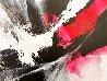 Red Motion 2018 39x31 Original Painting by Thomas Leung - 1