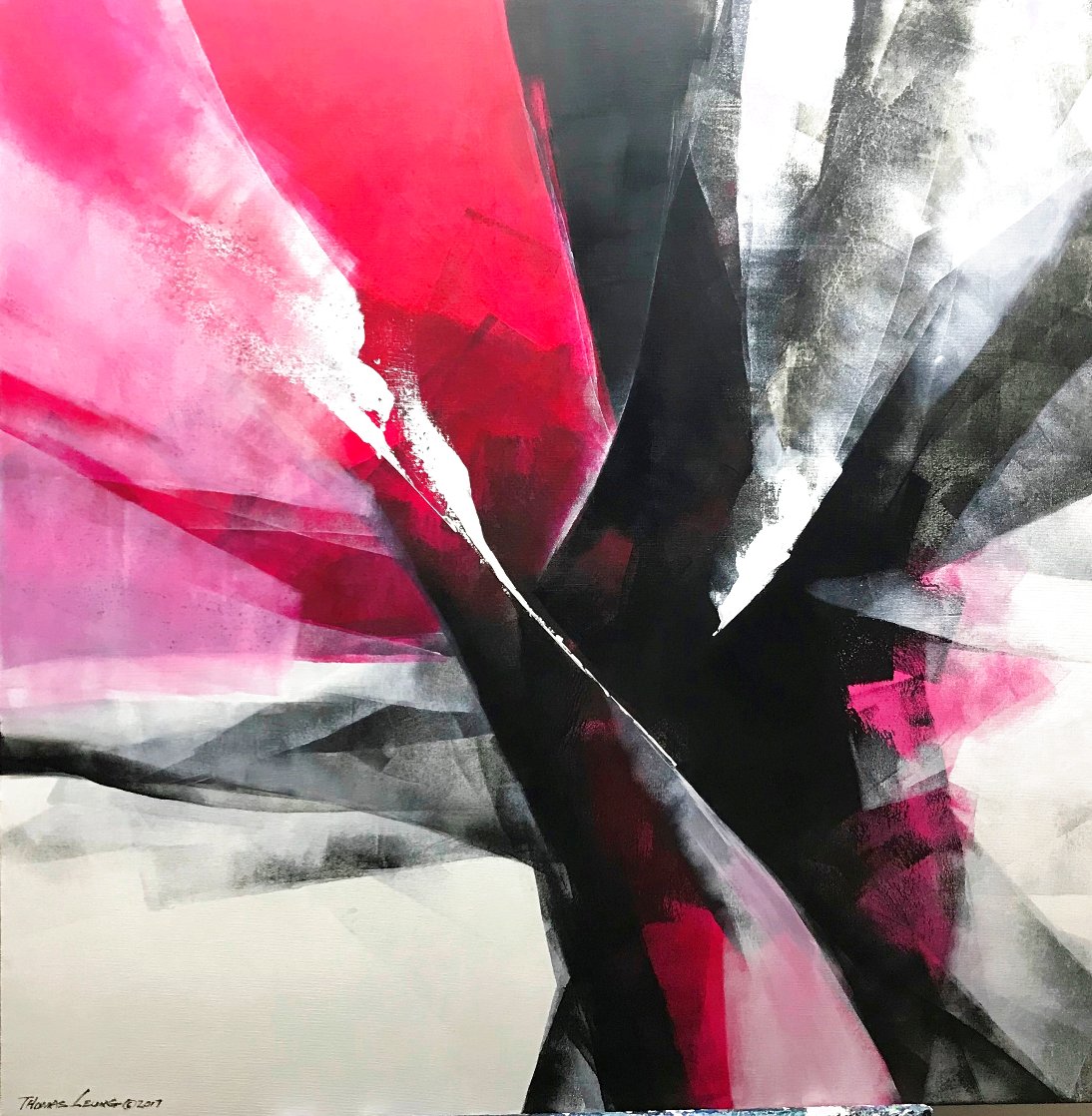 Action II 2017 39x39 Original Painting by Thomas Leung Action II 2017 39x39 Original Painting by Thomas Leung