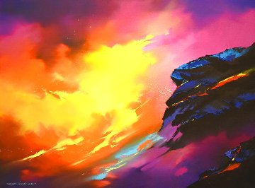 Lava 2017 23x31 Original Painting - Thomas Leung Lava 2017 23x31 Original Painting - Thomas Leung