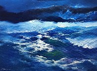 Sea 2017 35x47 Huge Original Painting by Thomas Leung - 0