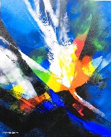 Joyful III 2020 23x20 Original Painting by Thomas Leung - 0 Joyful III 2020 23x20 Original Painting by Thomas Leung - 0