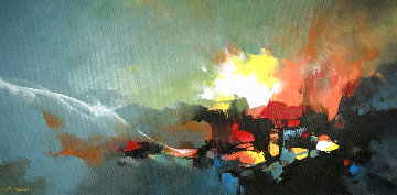 Exploration 2019 47x98 Super Huge Original Painting - Thomas Leung Exploration 2019 47x98 Super Huge Original Painting - Thomas Leung
