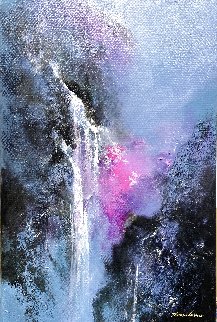 In the Valley 29x19  Original Painting - Thomas Leung