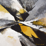 Gold Fusion Ⅱ 16x16 Original Painting by Thomas Leung - 0 Gold Fusion Ⅱ 16x16 Original Painting by Thomas Leung - 0