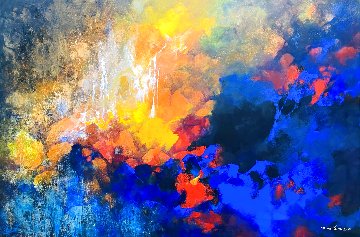 Colorful Forest 2021 39x59 - Huge Original Painting - Thomas Leung
