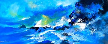 Seaside 2021 20x47 - Huge Original Painting - Thomas Leung