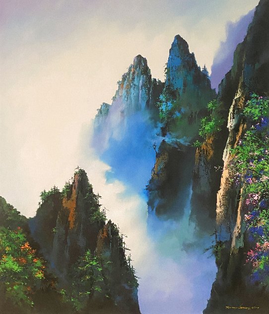 Beauty of Huangshan Embellished - Anhui, China Limited Edition Print by Thomas Leung