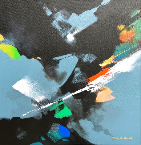 Space Out II 2023 20x20 Original Painting - Thomas Leung