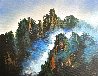Sea of Mountains 2023 25x32 - China Original Painting by Thomas Leung - 0