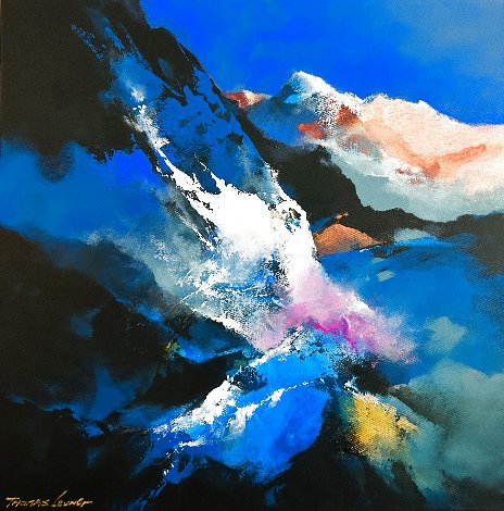 Blue Mountains 2023 20x20 Original Painting - Thomas Leung