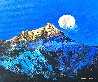 Glory Mountain Under the Moon 2023 20x24 Original Painting by Thomas Leung - 0