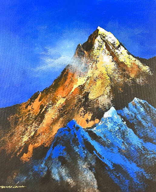 Mont Blanc 2024 24x20 - France Original Painting by Thomas Leung
