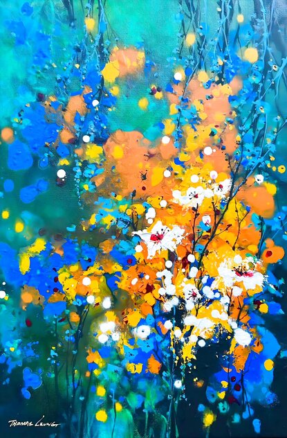 Blossoms 2025 30x20 - Acrylic on Canvas by Thomas Leung
