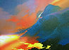 Sea of Fire 55x67 Original Painting by Thomas Leung - 2 Sea of Fire 55x67 Original Painting by Thomas Leung - 2