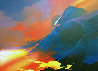 Sea of Fire 55x67 Huge Mural Size Original Painting by Thomas Leung - 2