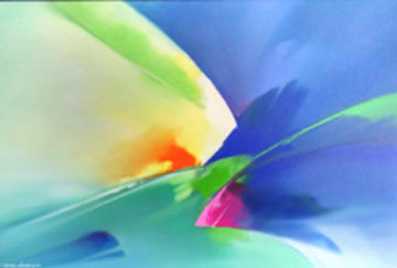 Wind Dancer 1998 30x42 Original Painting - Thomas Leung Wind Dancer 1998 30x42 Original Painting - Thomas Leung